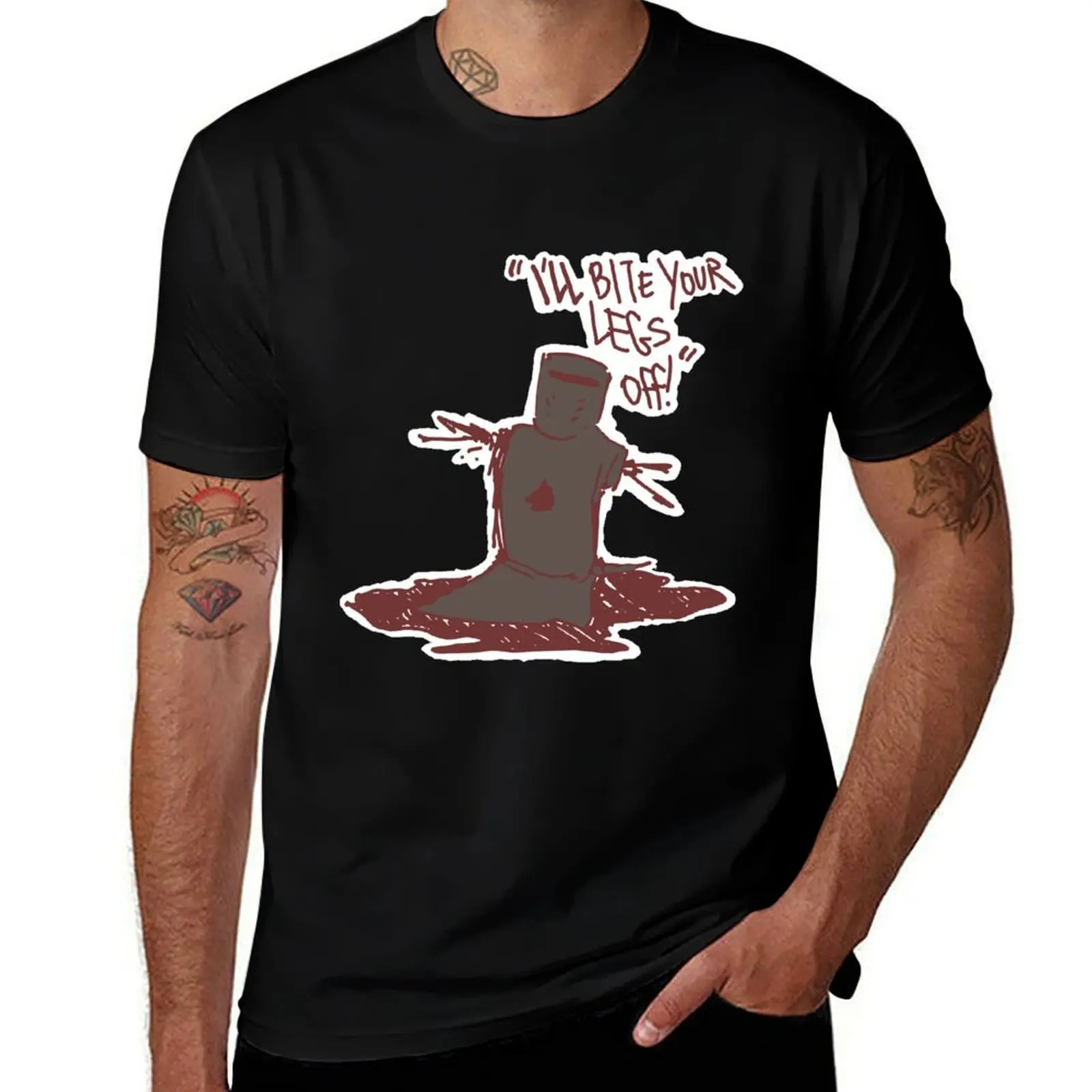 

I'll Bite Your Legs Off! T-Shirt Summer Print Short Sleeve Tee