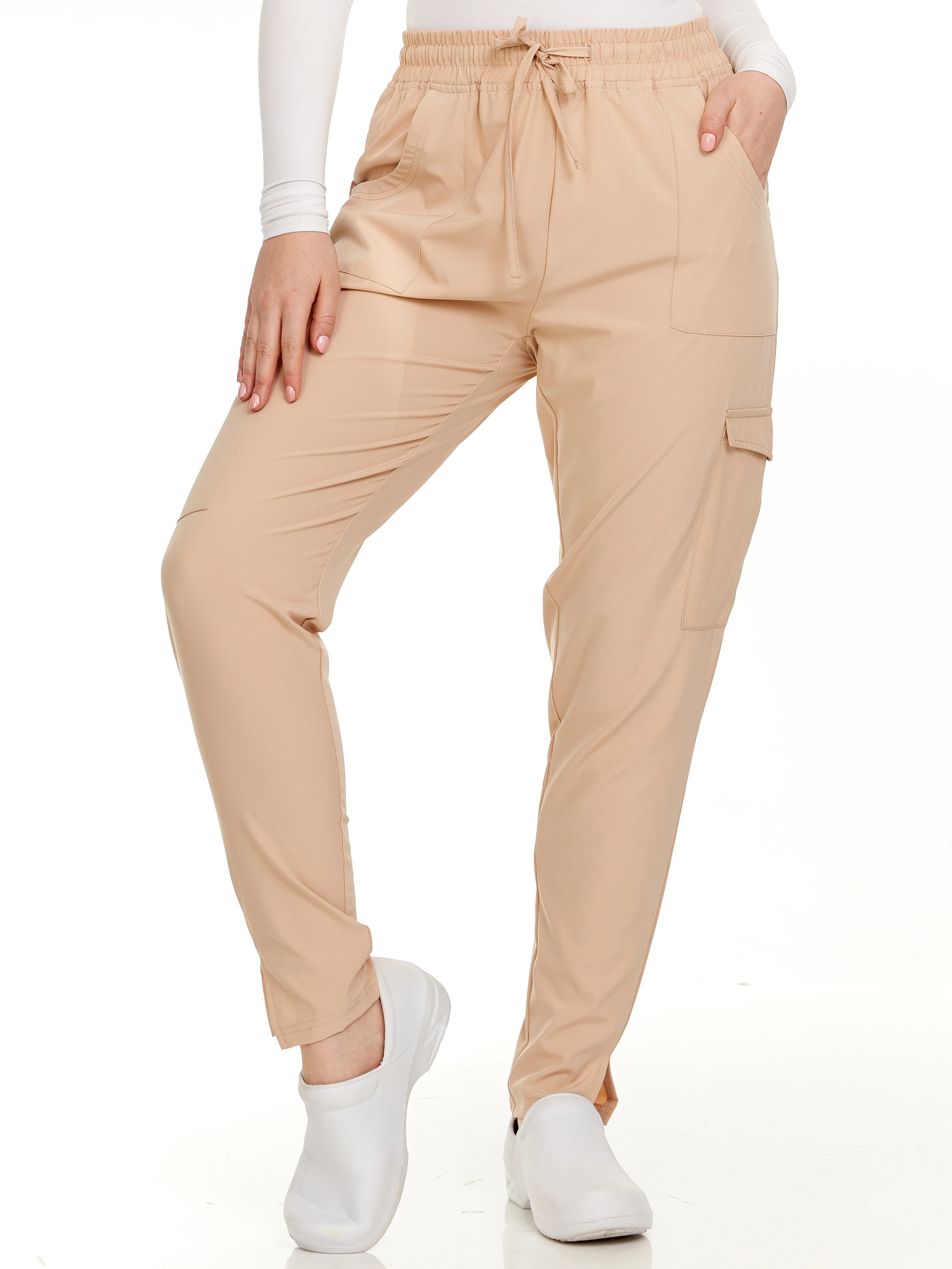 Heal + Wear Women Scrubs Pants Female  With Pockets Regular Fit 4 Way Stretch