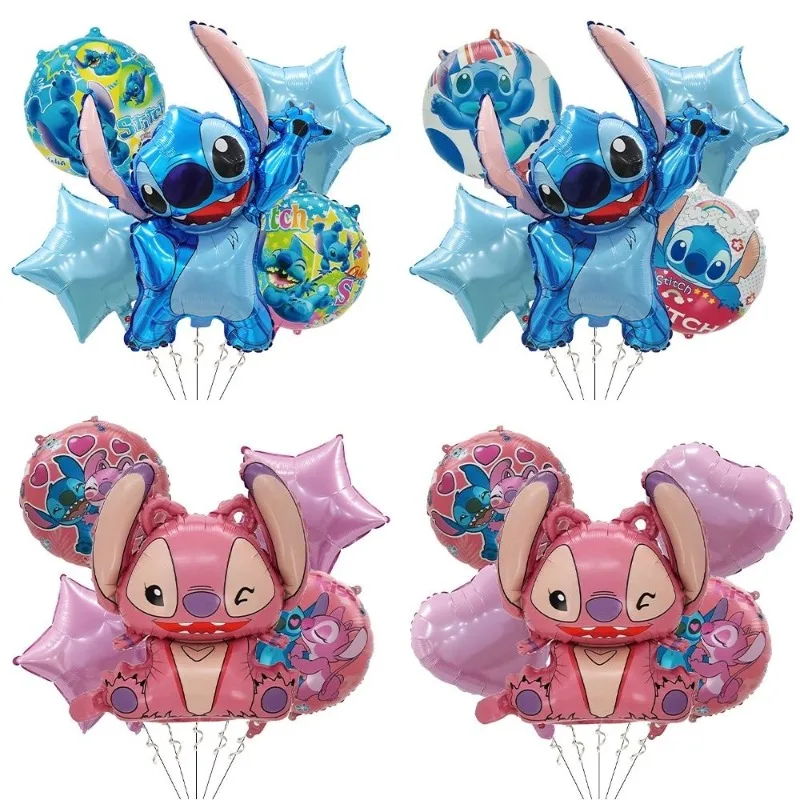 Popular Disney Cartoon Lilo & Stitch Boy and Girl Birthday Party Surprise High-looking Cute Decorative Scene Balloon Gift