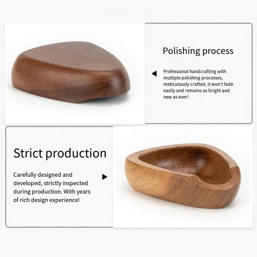Rationing Tray Coffee Dosing Tray with Scoop Anti-static Wooden Bean Dish Espresso Powder Receiver for Home Cafe Restaurant