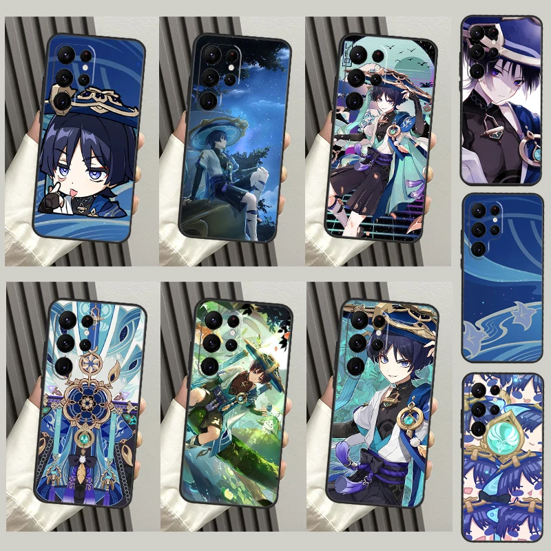 Genshin Impact Wanderer Case For Samsung Galaxy S23 S21 S22 Ultra S8 S9 S10 Note10 Plus Note 20 Ultra S20 FE Cover