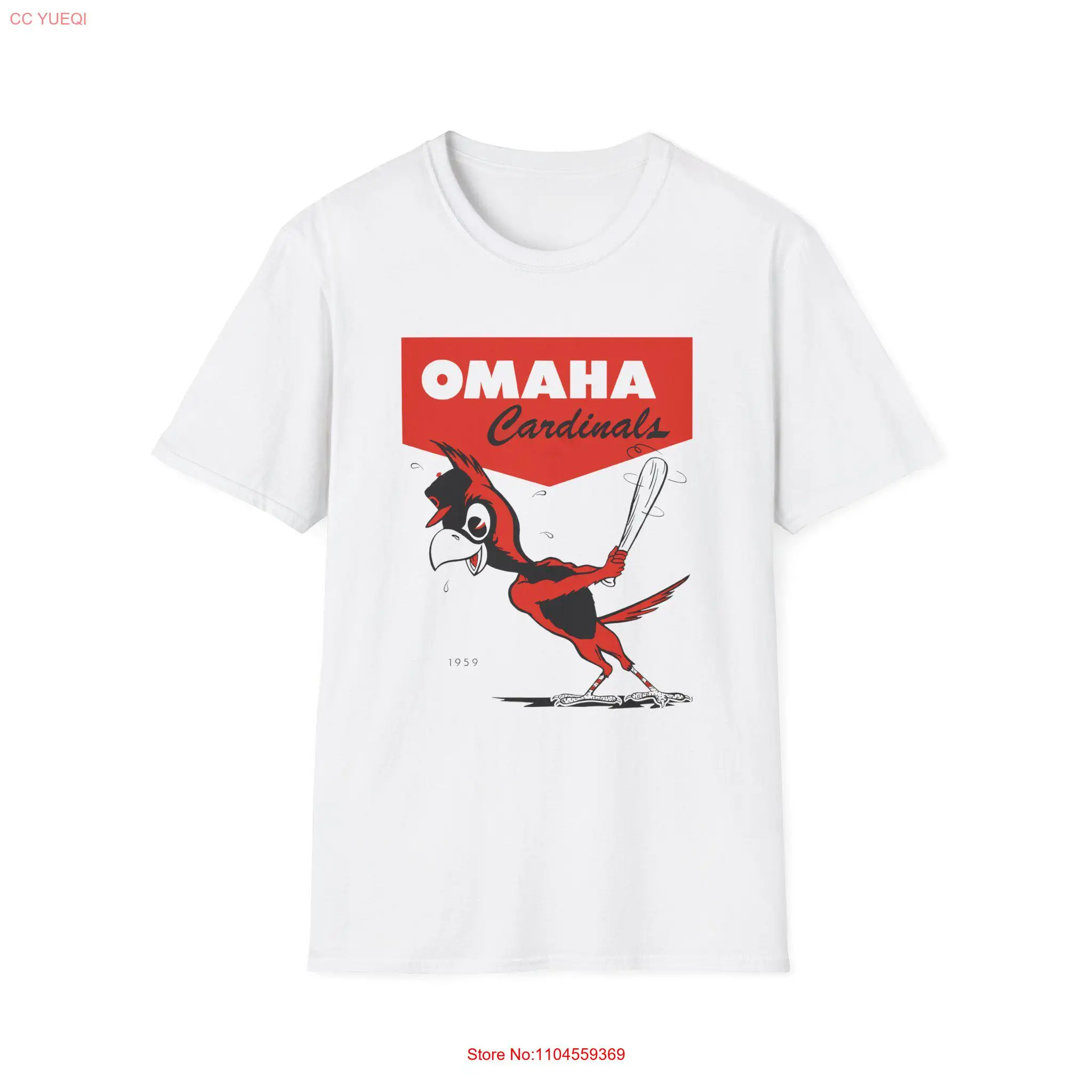 Vintage 1959 Omaha Cardinals Baseball Softstyle T Shirt Retro Sports Fan Memorabilia long or short sleeves