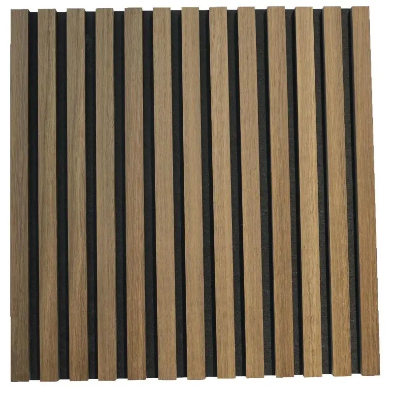 Wooden Slat Wall slat Ceiling Wood Panels PET acoustic panel indoor sound-absorbing board MDF PET acoustic panels