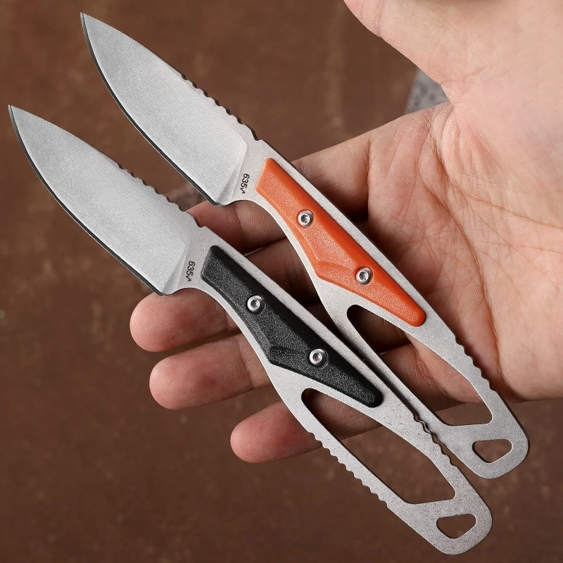 2025 سكين جيب ثابت خارجي عالي الجودة، سكين نجاة، أداة يدوية متينة متعددة الوظائف edc