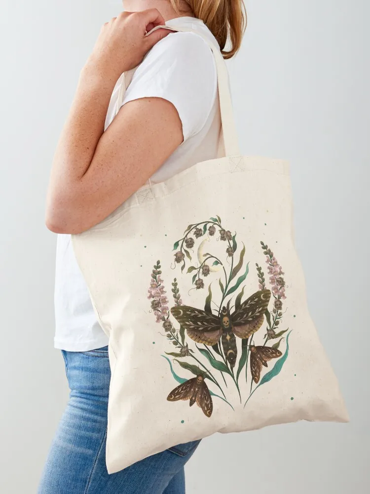 

Death's Head Tote Bag Canvas cute pouch bag tote bag custom Shopper