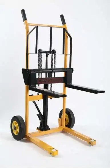 mini Hydraulic manual stacker for storage organizer For HAND STACKER 300KG 1.2M flat forklift stackers reclaimers