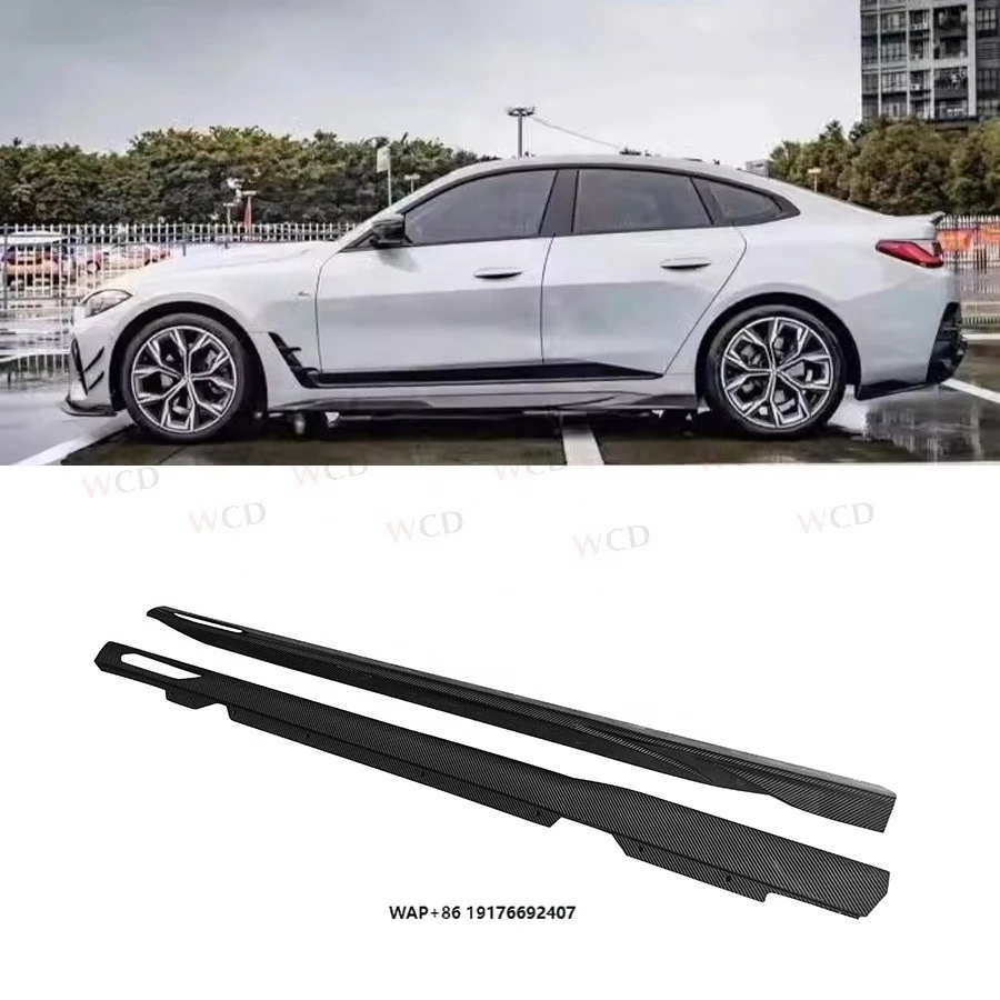 

Dry Carbon Fiber Side Skirts forBMW 4 Series G26 2021+G26 Rear Side Splitter Spoiler Body Kit