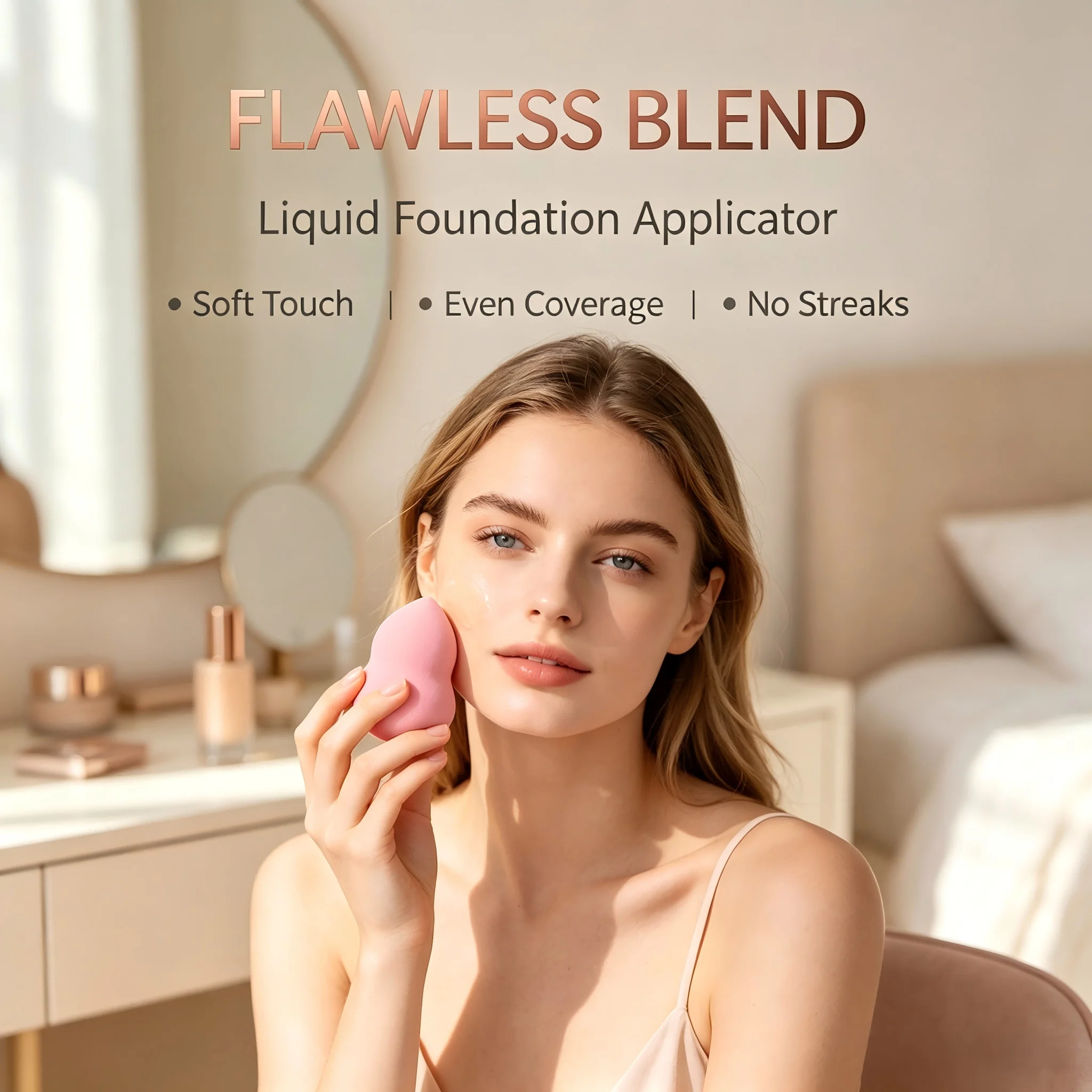 Professional Makeup Sponge Set, Makeup Tools Suitable for Makeup Artists and Beginners, 3 Makeup Sponges, Affordable Luxury Option, Suitable for Makeup and Natural Looks, Recommended Makeup Tools as a Gift, the Best Makeup Gift for Girls