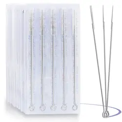 50/20PCS  1/3/5/7/9/11/15 RL Disposable Sterile Standard Tattoo Needles Round Magnum for Machine Grips Tips Supply