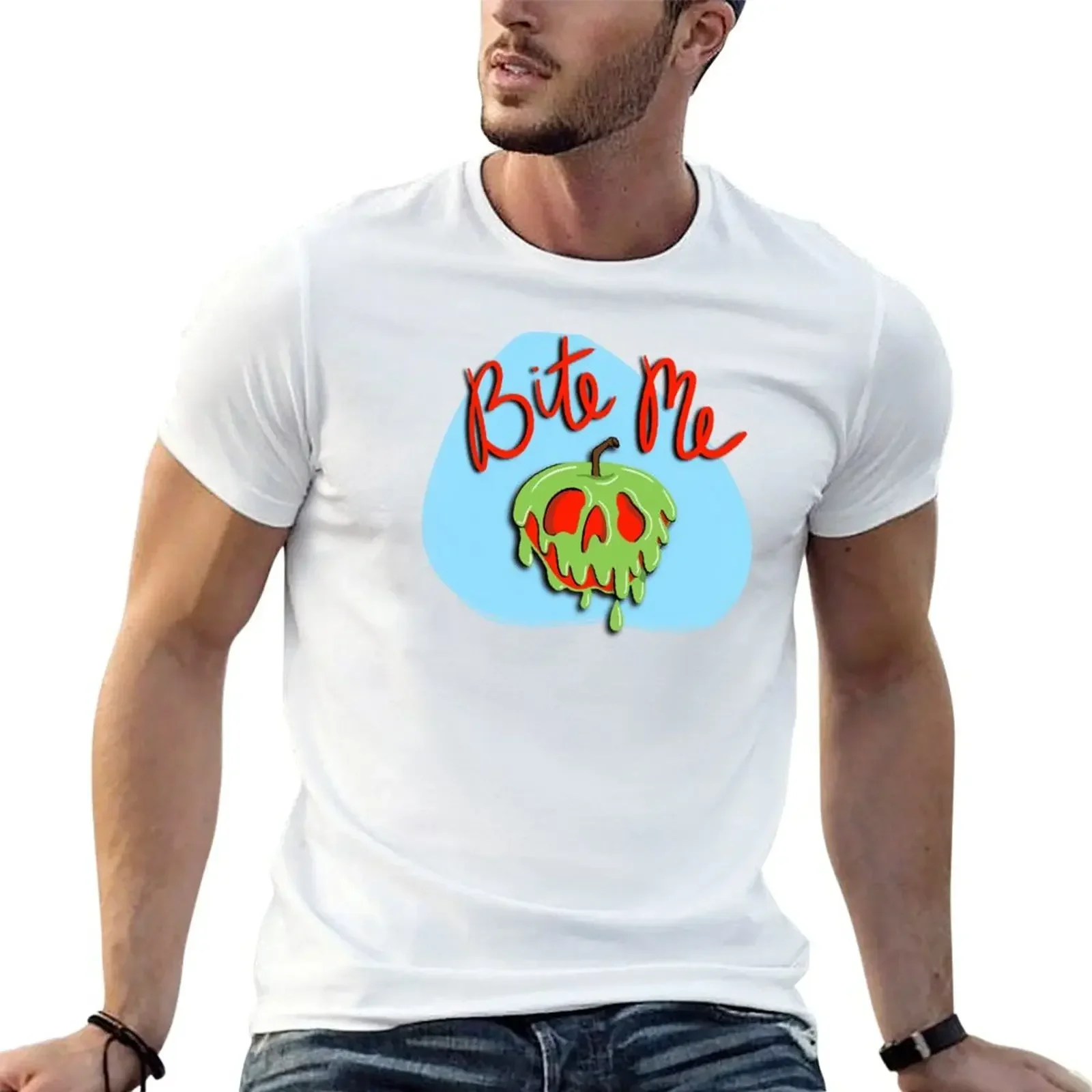 

Bite me - Poison Apple T-Shirt anime clothes vintage anime shirt anime figures plus sizes tee shirts for men