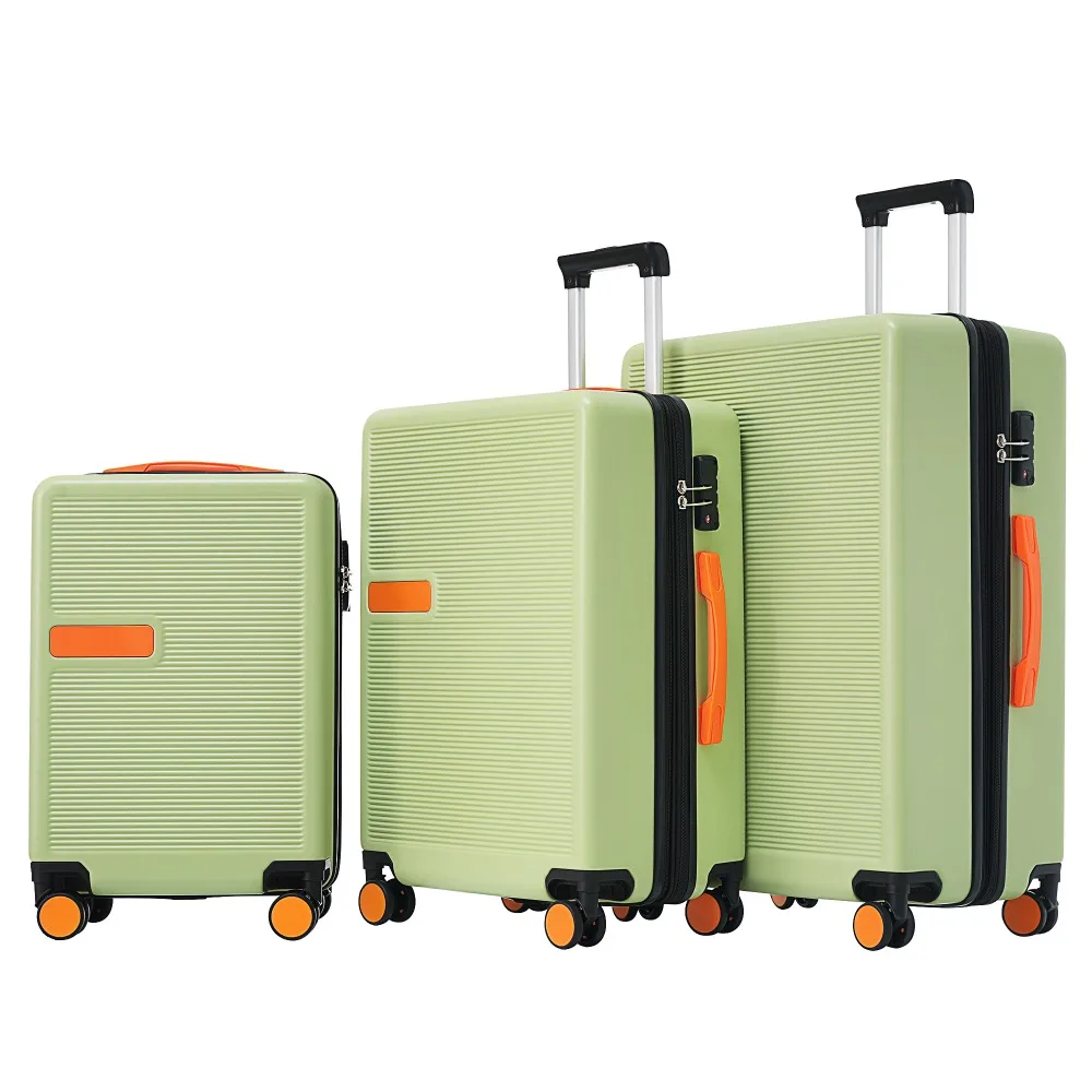 Contrast Color 3 Piece Luggage Set Hardside Spinner Suitcase with TSA Lock 20