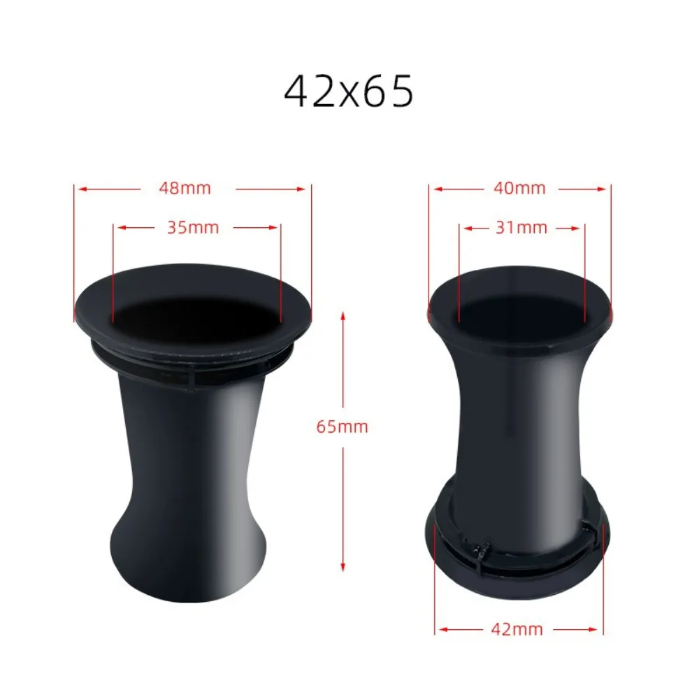 Speaker Vent Accessories Plastic Bass Reflex Tube Black DIY Speaker Port Tube Bass Tube
