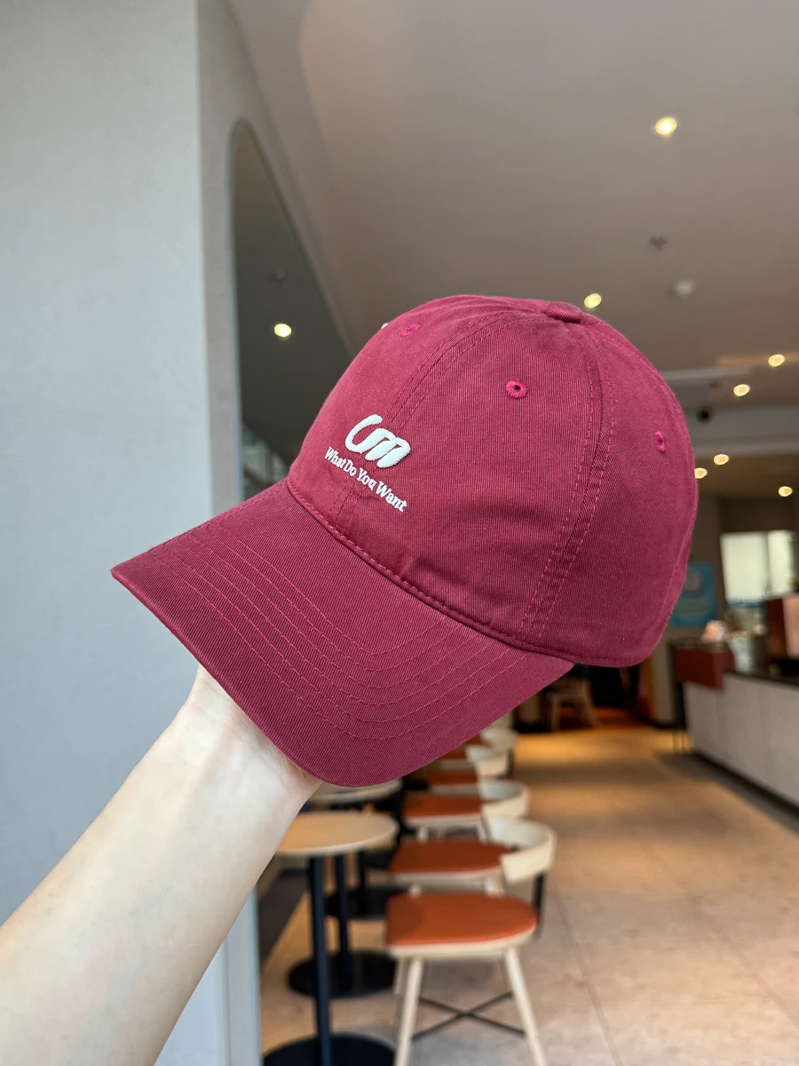 

New letter embroidered baseball cap big head circumference versatile wide brim sunshade cap men