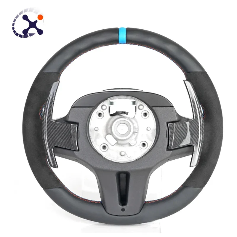 High quality refit car sports upgrade Alcantara Steering Wheel for BMW 5 series g31 g30