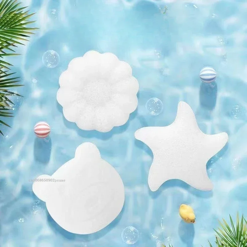 Esponja de banho para bebês, esponja natural konjac konjac para lavar o rosto, shampoo, chuveiro de bebê, escovas de banho