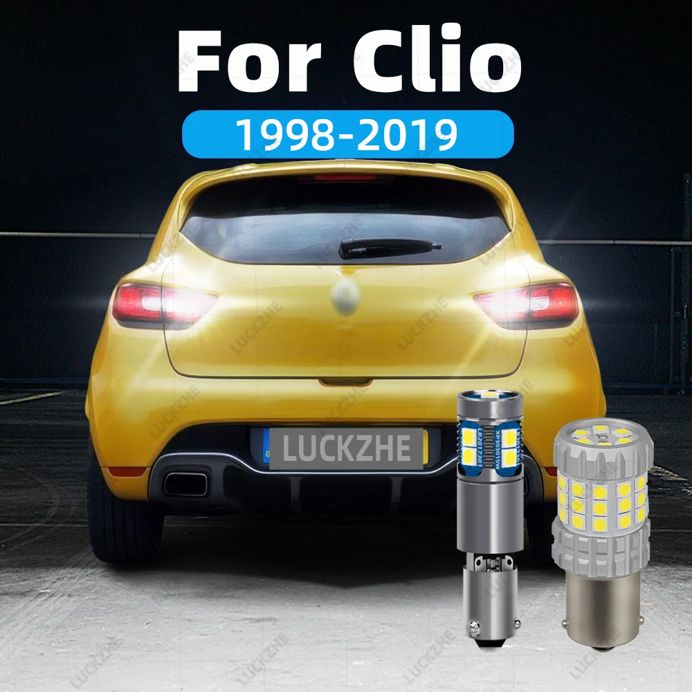 

For Renault Clio 2 3 4 LED Reverse Lights Car Reversing Lamp Backup LED Back Up Bulb Clio 1998-2019 2013 2012 2011 2010 2009