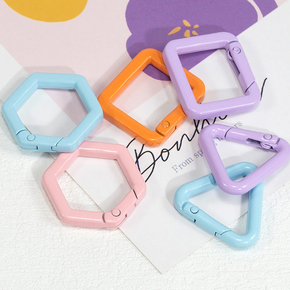 5 قطعة مزيج معدني اللون حلقة المفاجئة هوك الربيع المشبك كليب موصلات حلقة تسلق DIY بها بنفسك المفاتيح مستلزمات صناعة المجوهرات اكسسوارات #5