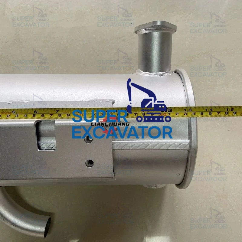 For Kubota KX30/35/135 Muffler Engine Silencer tail pipe Exhaust pipe Smoke window cylinder excavator