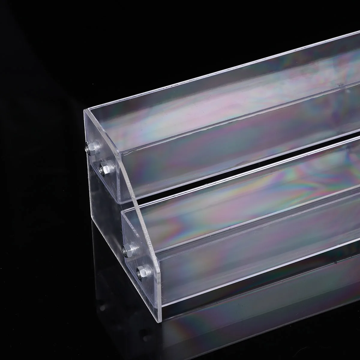 

2 Layer Transparent Acrylic Nail Polish Storage Box Organizer Display Rack for Beauty Items Bedroom Bathroom Vanity