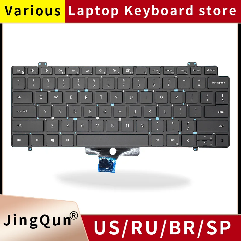 

Replacement SP/US/Russian Spanish Backlit Laptop Keyboard For Dell Latitude 7410 7410 2in1 2 IN 1 P131G P119G