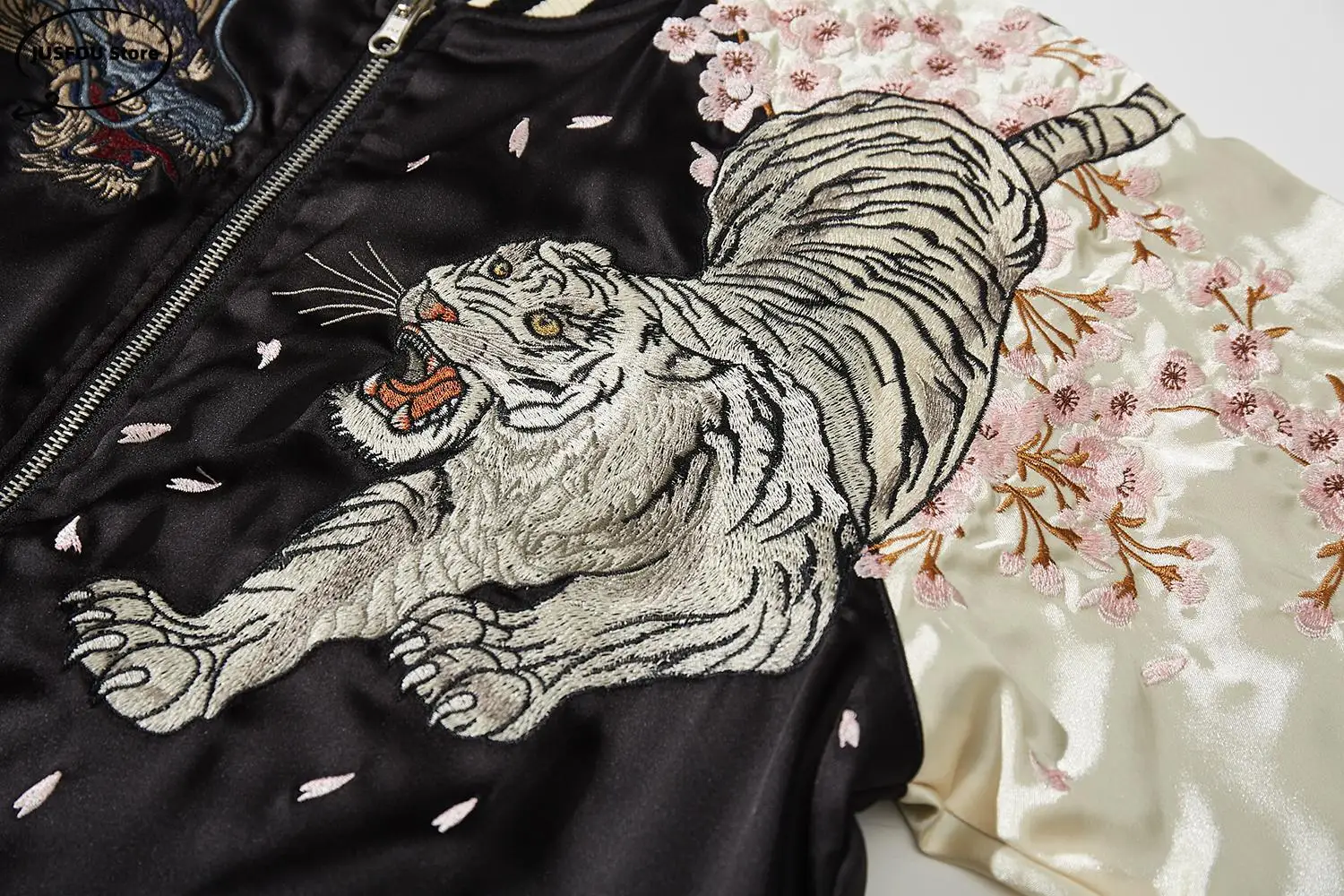 High Quality Chinese Style Dragon and Phoenix Embroidered Jacket Japanese Men Women Baseball Streetwear Harajuku Clothing Autumn