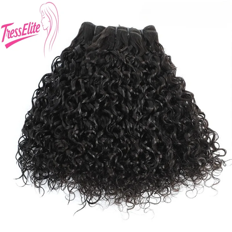 

15A SDD Пучки волос Pixie Curl Настоящие волосы Занавеска 100% Настоящие человеческие бразильские волосы Virgin Remy Пушистые натуральные пушистые волосы