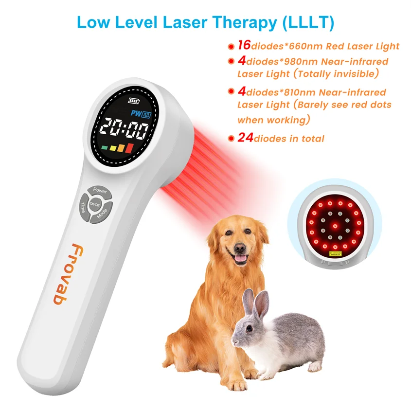 Cold Laser Vet Red Light Laser Therapy Laser Treatment for Diabetic Neuropathy Physiotherapy Medical Device for Sprained Ankle