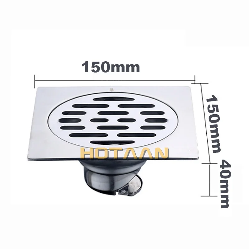 Shower Drain Thick SUS 304# 12cm Stainless Steel Floor Drain Ordinary Bathroom Toilet Kitchen Balcony Dedicated To prevent odor