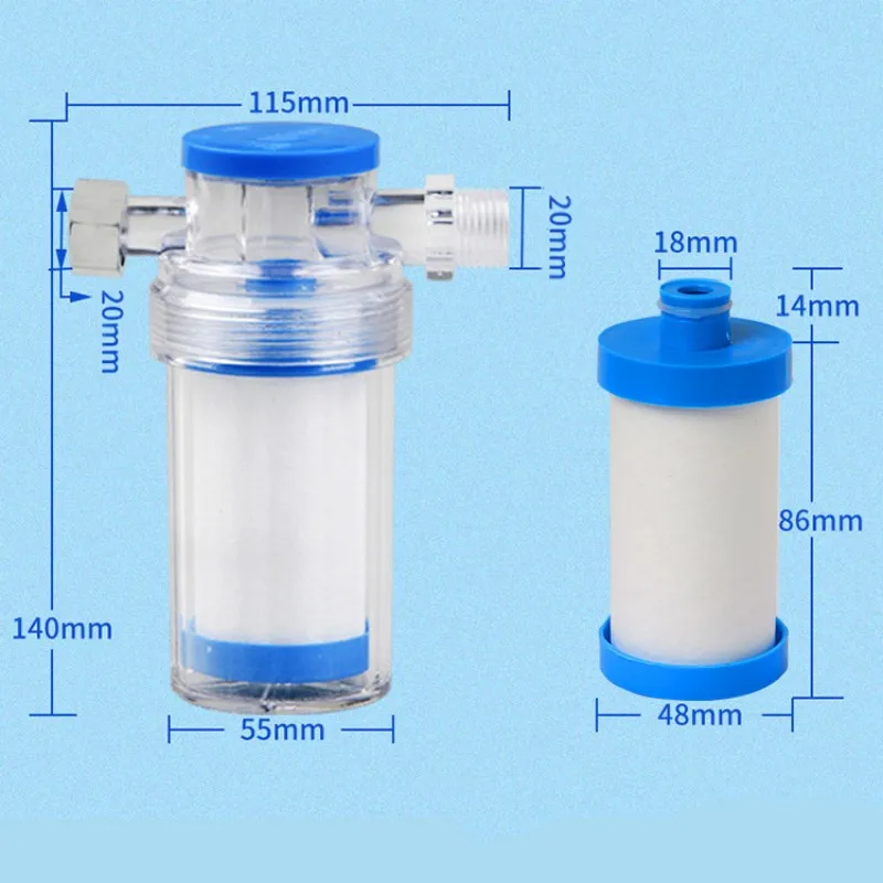 Universal Water Pipe Filter Purifier Shower PP Cotton Filter Faucets Bath Sprayer Purification Washing Machine Kitchen Accessory