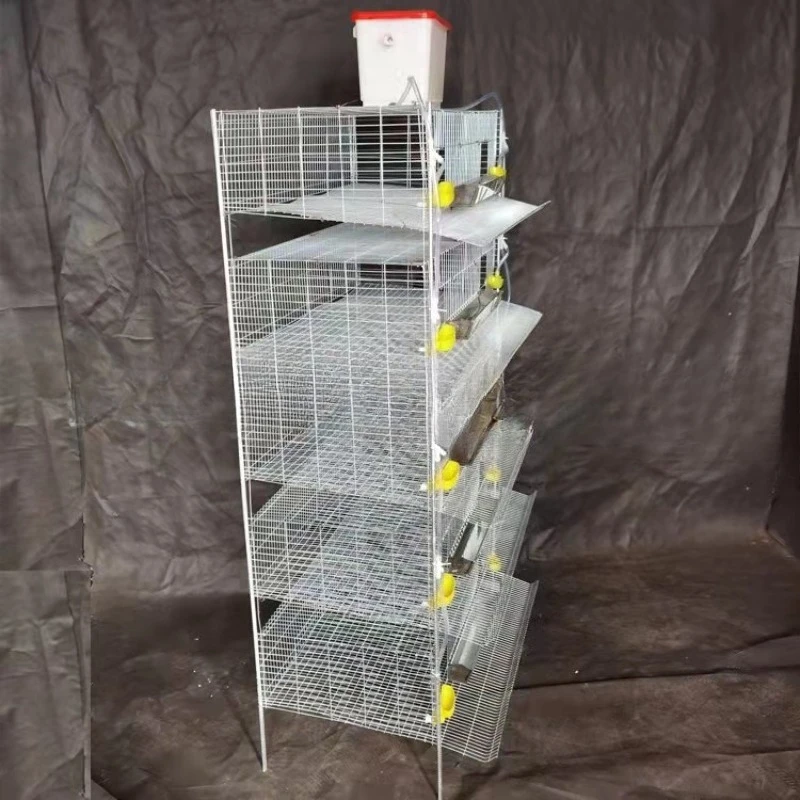 

6-Floor farm vertical space-saving quail cage, bird cage automated breeding