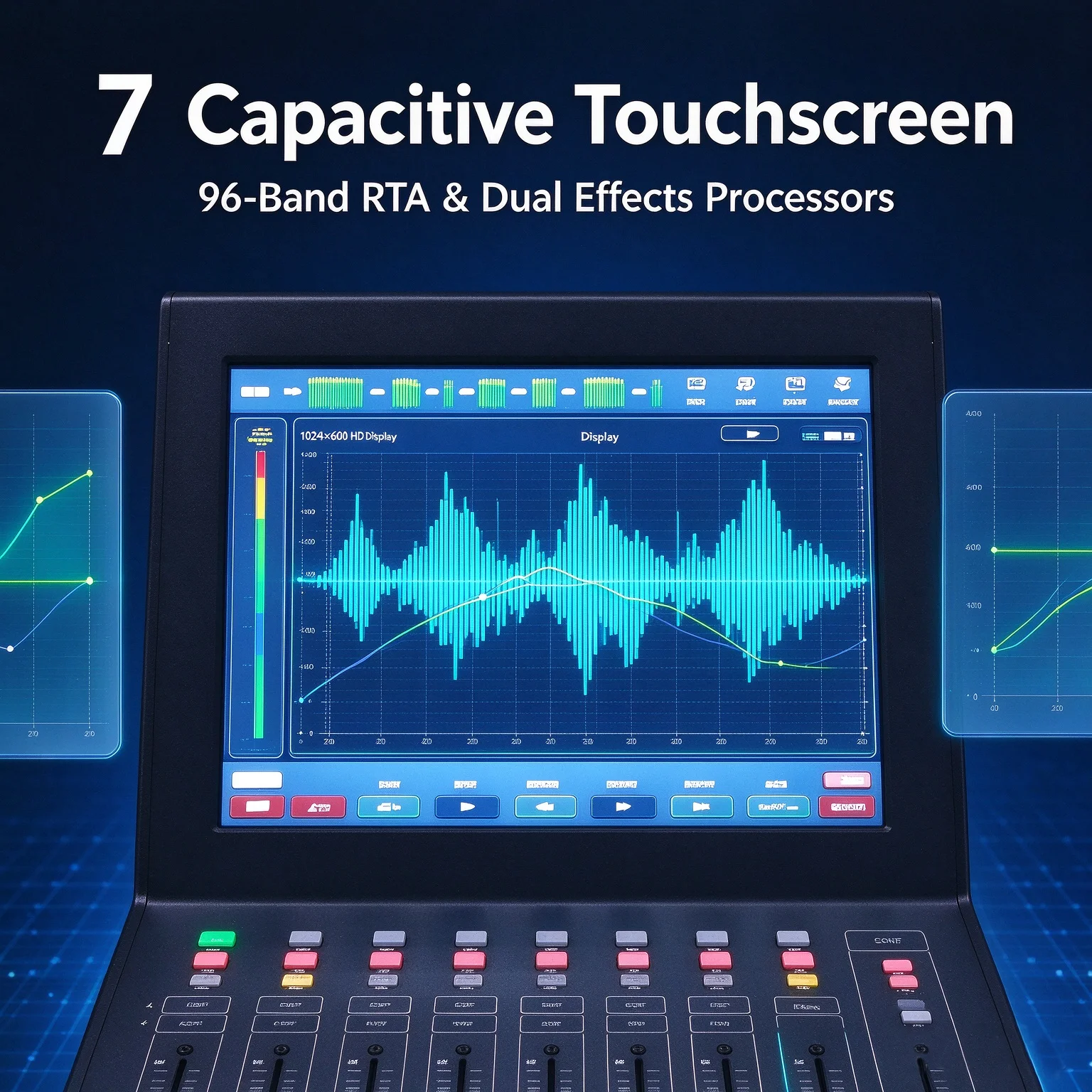 PAULKITSON TF16 Digital Audio Mixer 16Channels Digital Mixing Console 48V Phantom Power Live Sound Console For Stage Performance