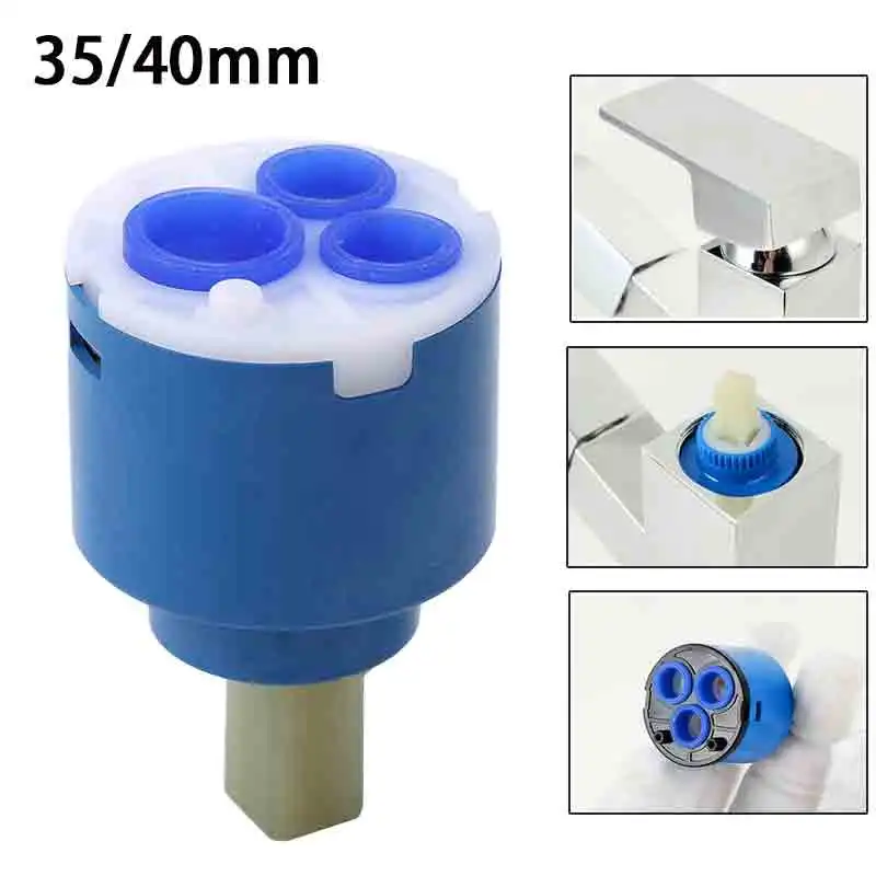 35mm 40mm Promotion Ceramic Cartridge Valve Kitchen Bathroom Cartridge Valve Mixer Tap Repalce Accessories