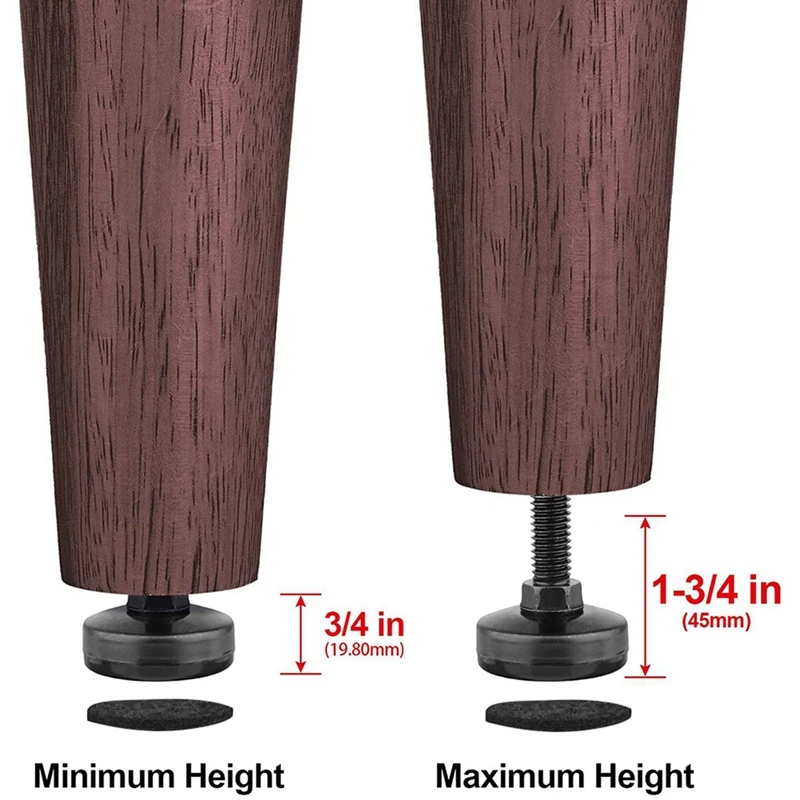 16 Stuks Meubels Levelers Zware Meubels Nivellering Voeten Verstelbare Been Levelers Voor Kasten Tafels Stoelen Raiser