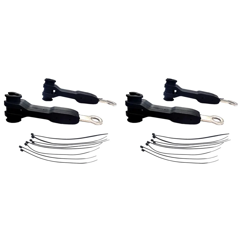 

2X 1101255 Front Brake Line Anchor Brake Hose Bracket Separator For Jeep Wrangler JK JL 2007-2023 2 4 Doors (Black)
