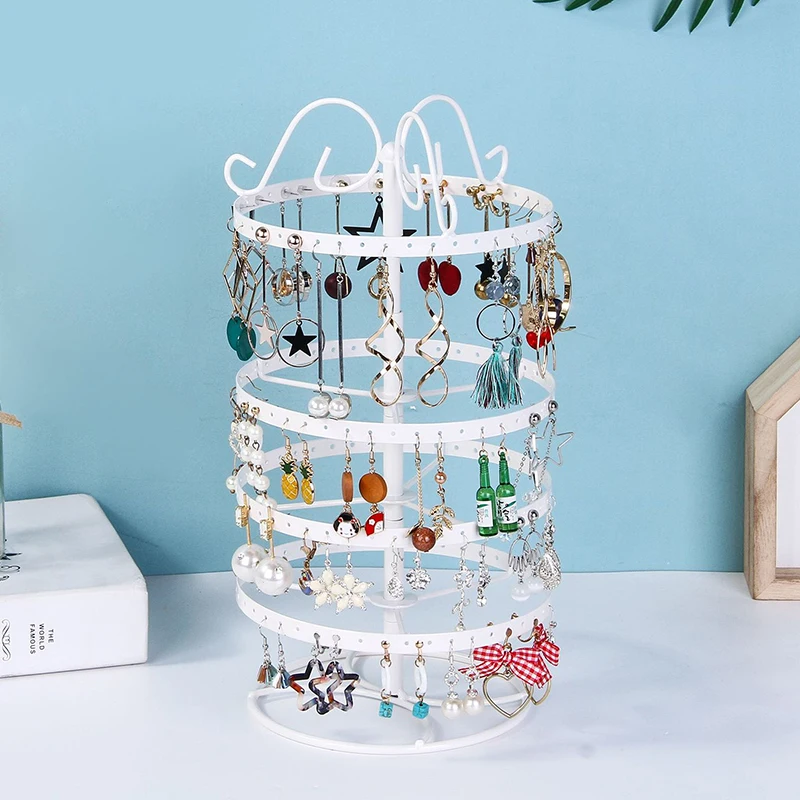 

Jewelry Display Organizer Earrings Pendants Bracelets Jewelry Holder With Wooden Base Earrings Storage Rack Stand Women Makeup