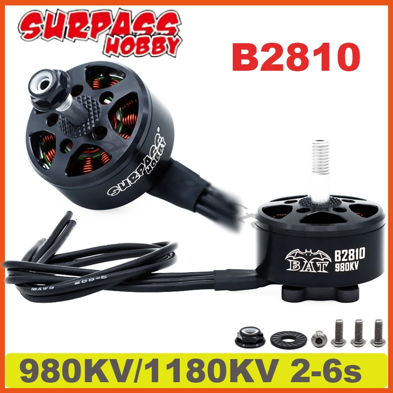 Exceeding Hobby  B2810 980KV/1180KV 2-6s Brushless Motor for mark4 Erdog 8 Inch  Long Range FPV Drone