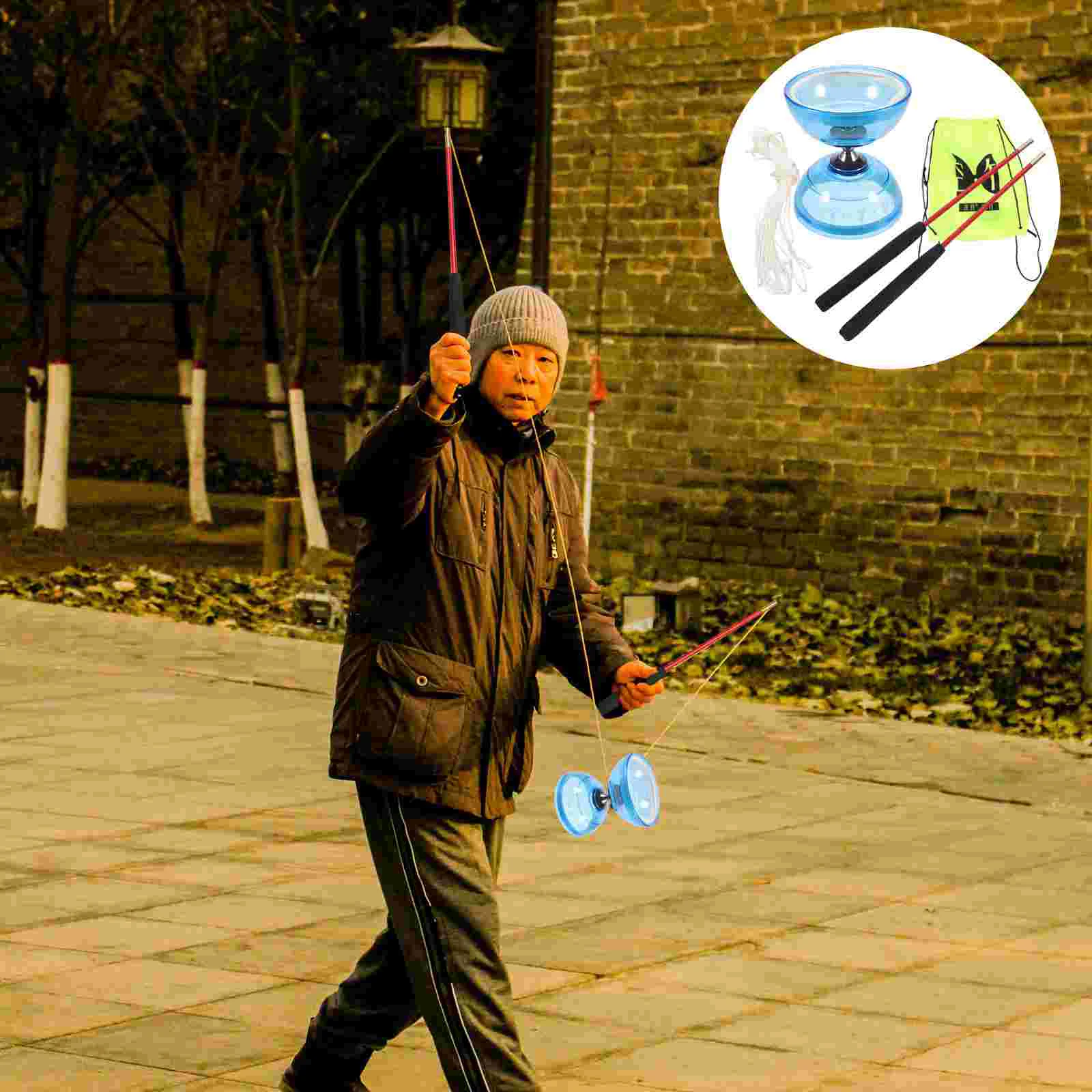 Diabolo S Jugglingdiabolos Sticks Games Camping Crystal Fitness Trick Flight Plaything Beginner Yoyo Chinese Bearing