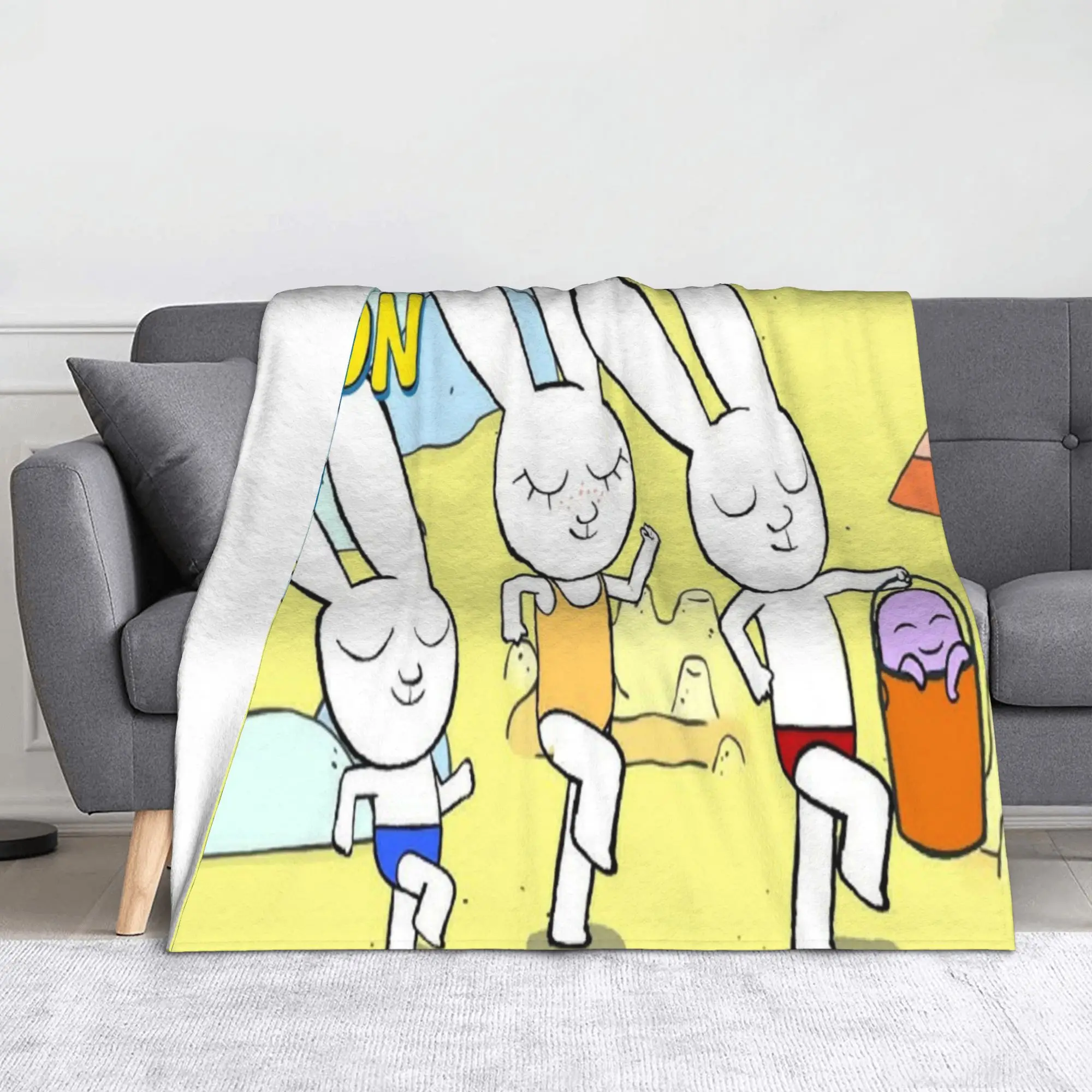Simon Super Rabbit Gift Blanket For Men Women Ultra Soft  Throw Blankets for Bed 50x60 Inches Multi-size