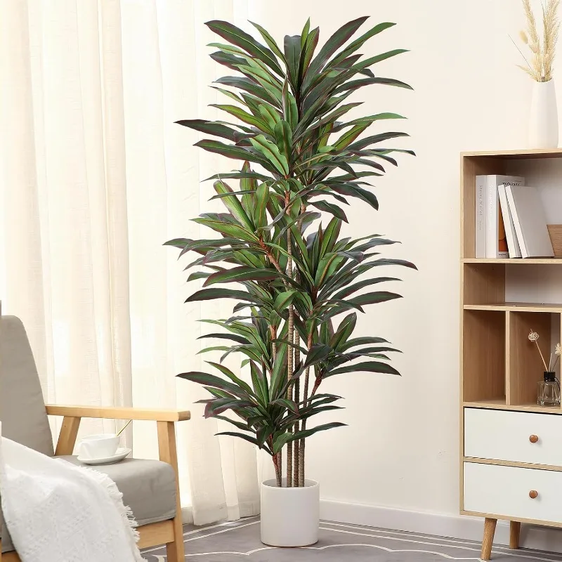 

Dracaena Искусственное растение 4 фута Красное шелковое дерево Юкки Искусственные растения для дома Высокие искусственные растения для дома Напольные растения Реалистичные искусственные деревья