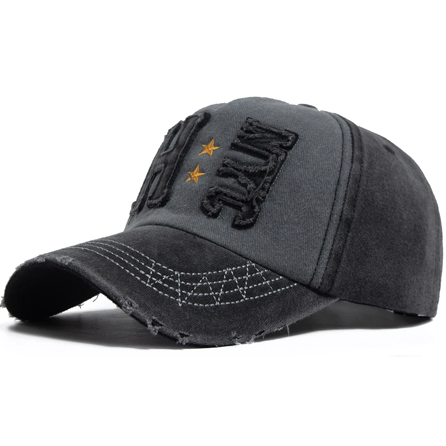 Summer Men Women Baseball Cap Fashion Vintage Washed Cotton Hip Hop Hat Casual Truck Cap Outdoor Sun Visor Adjustable Unisex