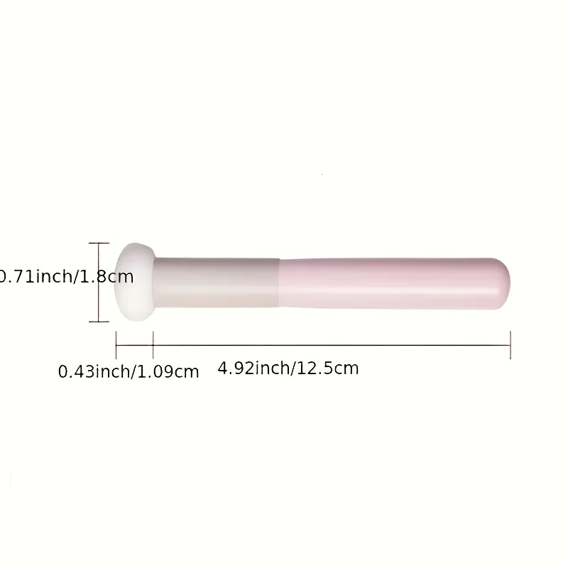 مجموعة إسفنجة مكياج برأس الفطر قطعة واحدة، مناسبة لجميع أنواع البشرة |   خلاط تجميل برأس مستدير ناعم باللونين الوردي والأبيض