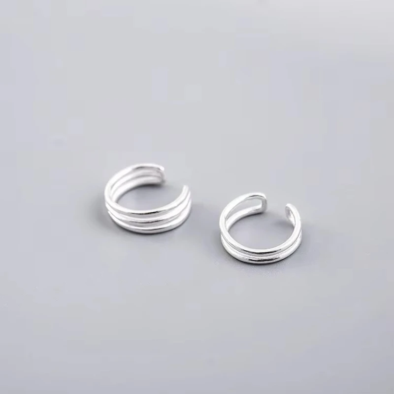 REETI-pendientes de plata de ley 925 con Clip para mujer y niña, aretes sin Piercing, joyería