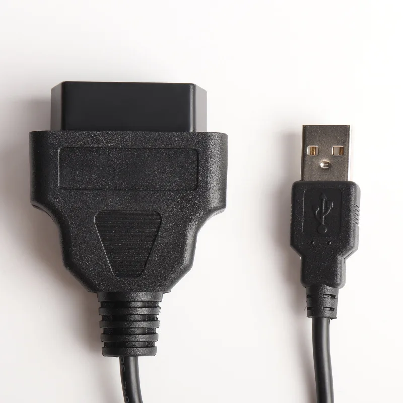 16 Pin Female To USB Cable 1M OBD2 Converter Connector Power Supply Charging Cable for Auto GPS Tracker OBD Device