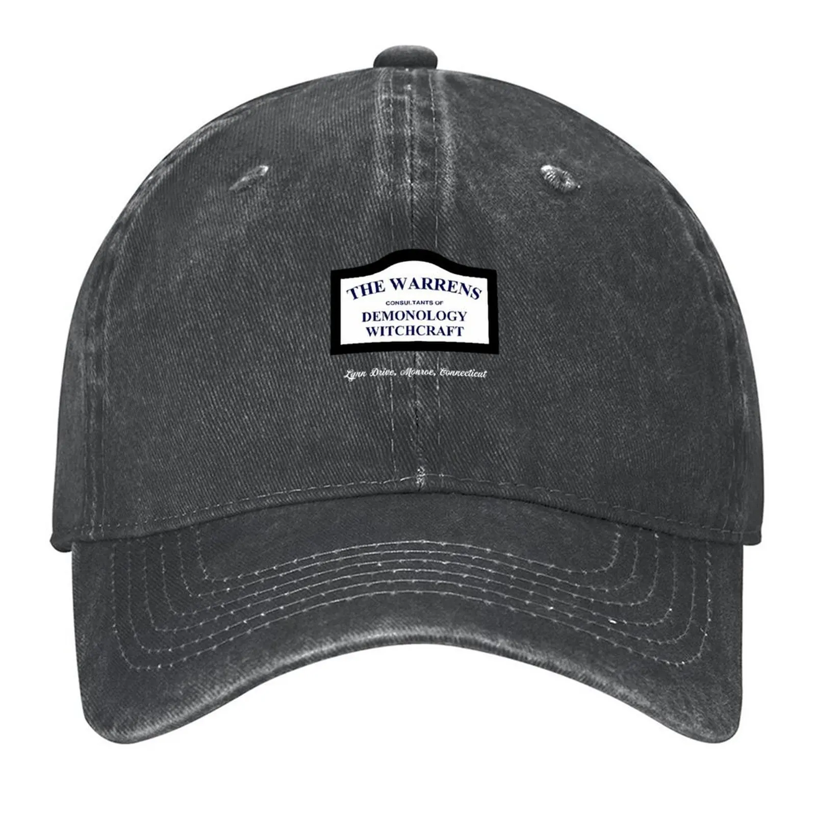 

The Conjuring - The Warrens Sign Baseball Cap Hat Luxury Brand Visor New Hat fishing hat Men Hats Women's