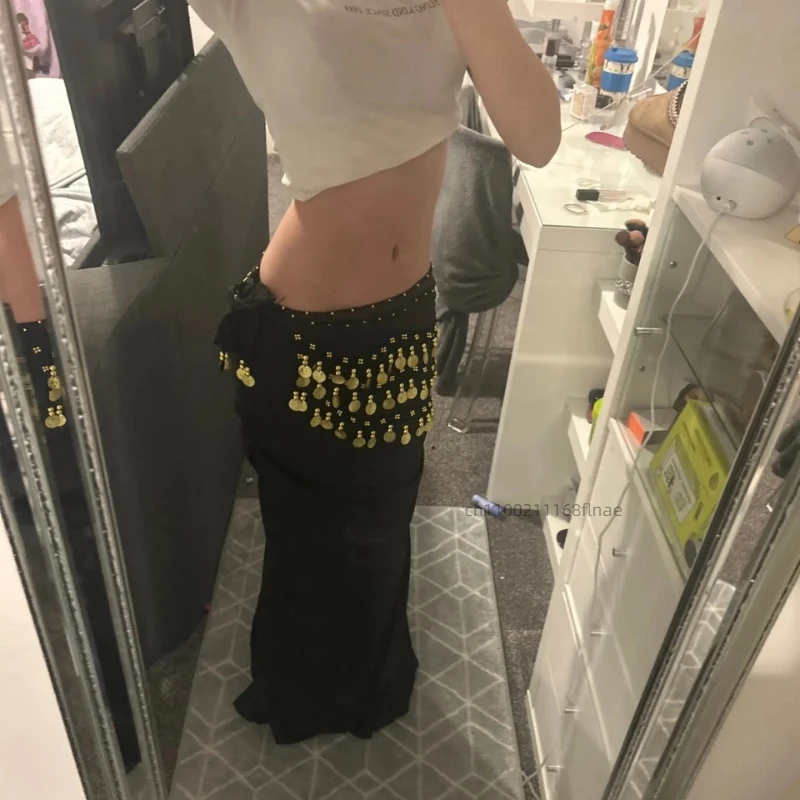 Female Belly Dance 72 Yuan Sexy Waist Chain, Indian Dance Three-layer Gold Coin Waist Scarf, Dance Practice Hip Scarf