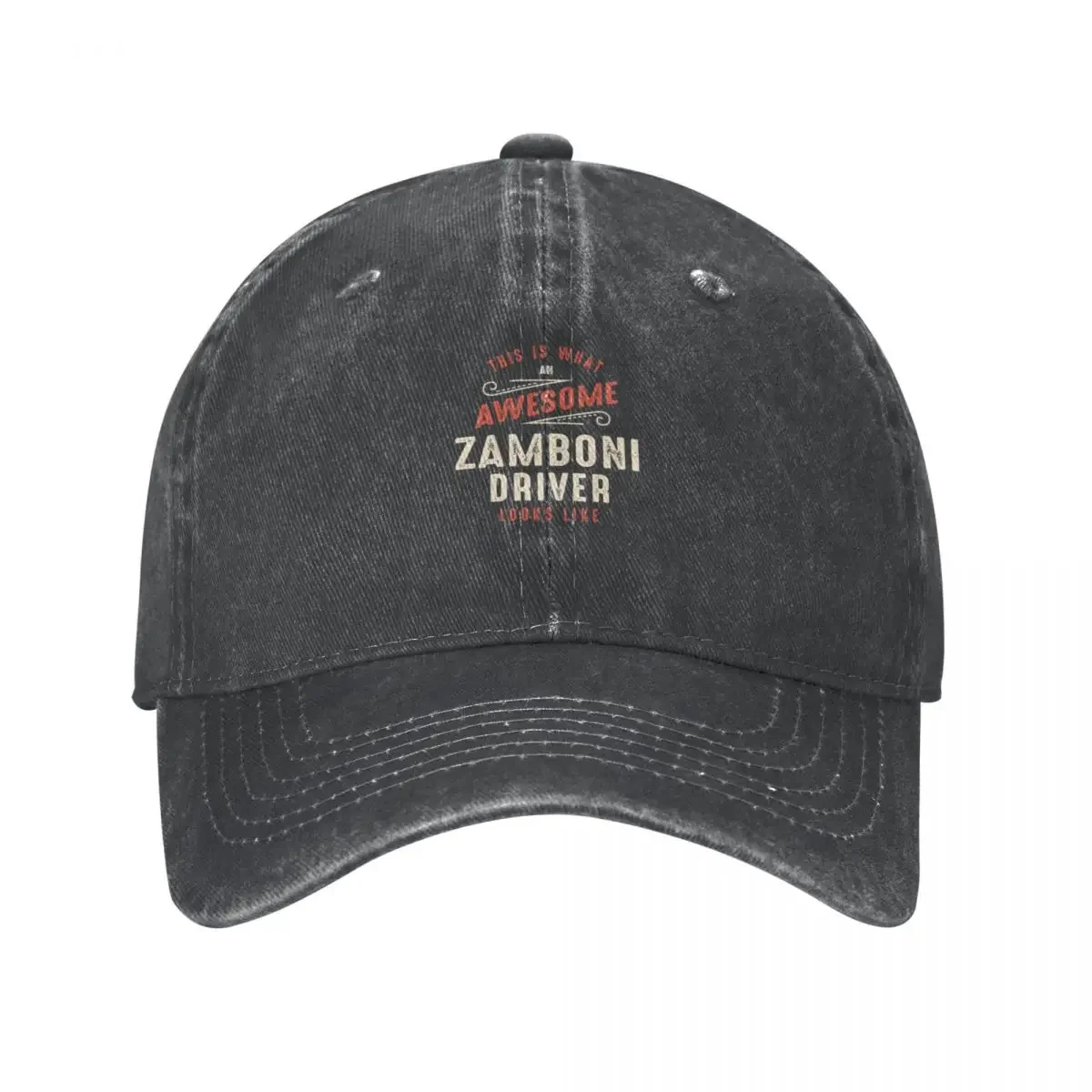 Funny Awesome Zamboni Driver Job Occupation Cowboy Hat New In The Hat Tea Hat Designer Ladies Men's