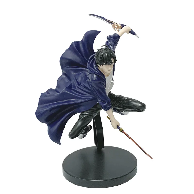 21CM Anime solista livellamento Figura Sung Jin Woo Edizione animata ESPRESTO Eccitare Motions-1 Modello di scena di battaglia Bambola giocattolo Regalo in PVC