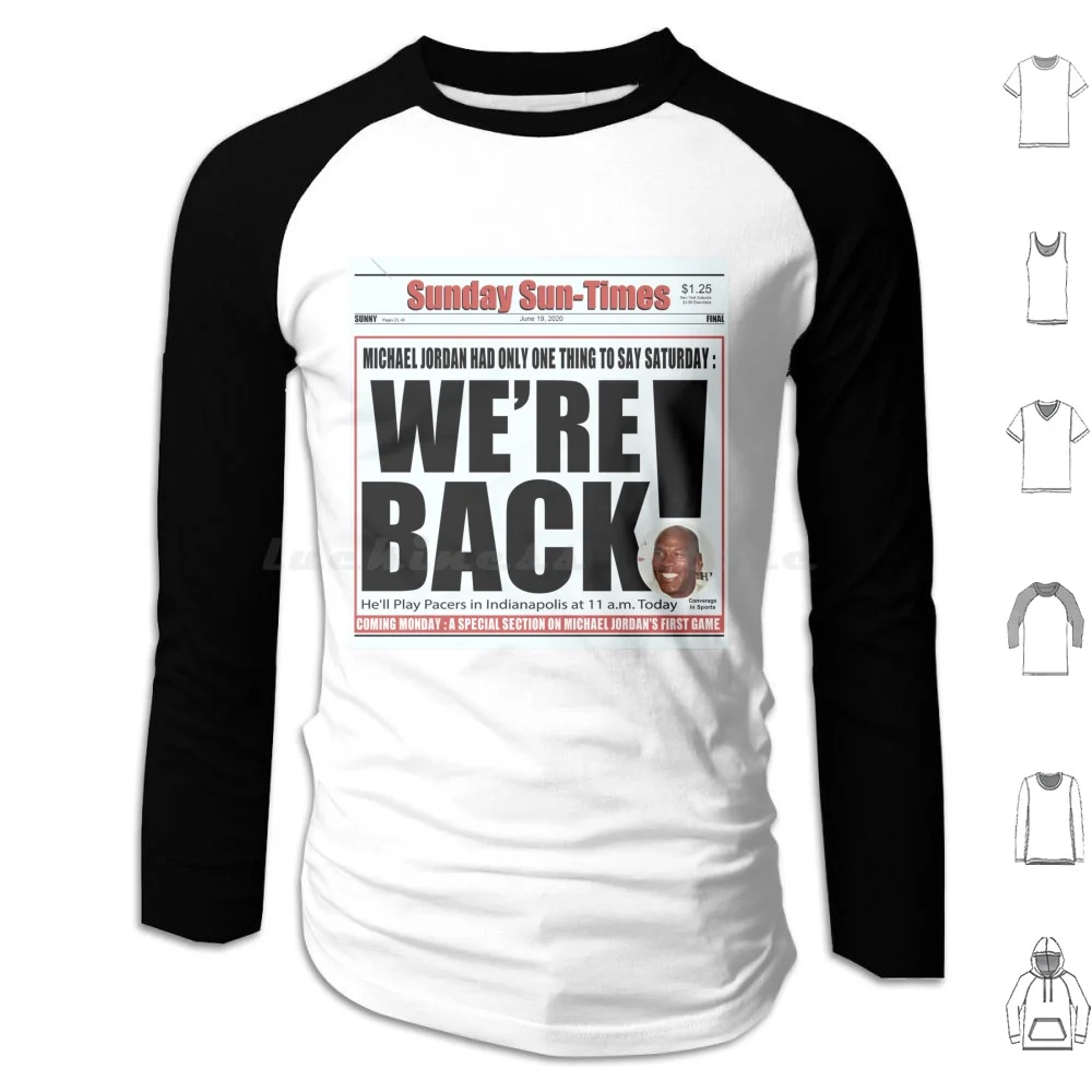 Mi-Chael Jor-Dan Shirt I'm Back 45 Return Chi-Cago Bul-Ls City Boot-Leg Shirt H…