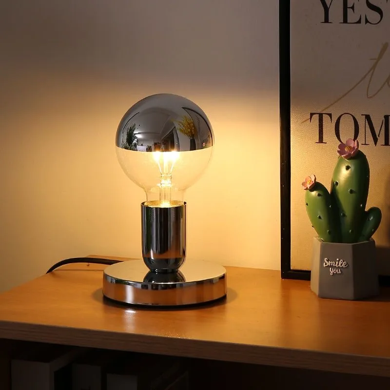 Nordic LED Desk Lamp for Bedroom Bedside Bar Korean Ins Style Table Decor Vintage Night Light Bauhaus Lamps