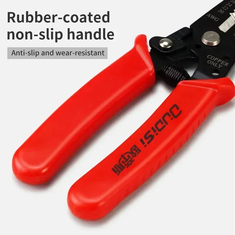 Pinza spelafili multifunzionale per elettricisti Pinza per tagliare il filo Pinza per ramificazione e crimpatura portatile Strumenti per elettricisti